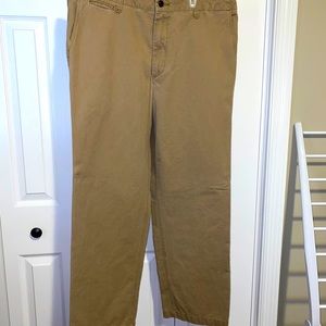 MENS DOCKERS KHAKI FLAT FRONT